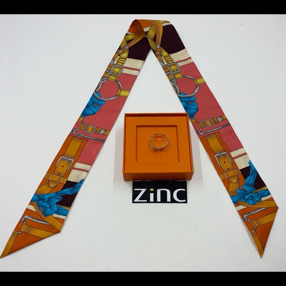 Hermès Belt & Buckle Cavalier Scarf & Scarf Ring - Picture 4 of 15